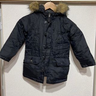 GAP キッズ　ダウンコート　モッズコート　ブラック　110cm