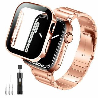 FAZHAN コンパチブル Apple Watch バンド ステンレス アップグ(その他)