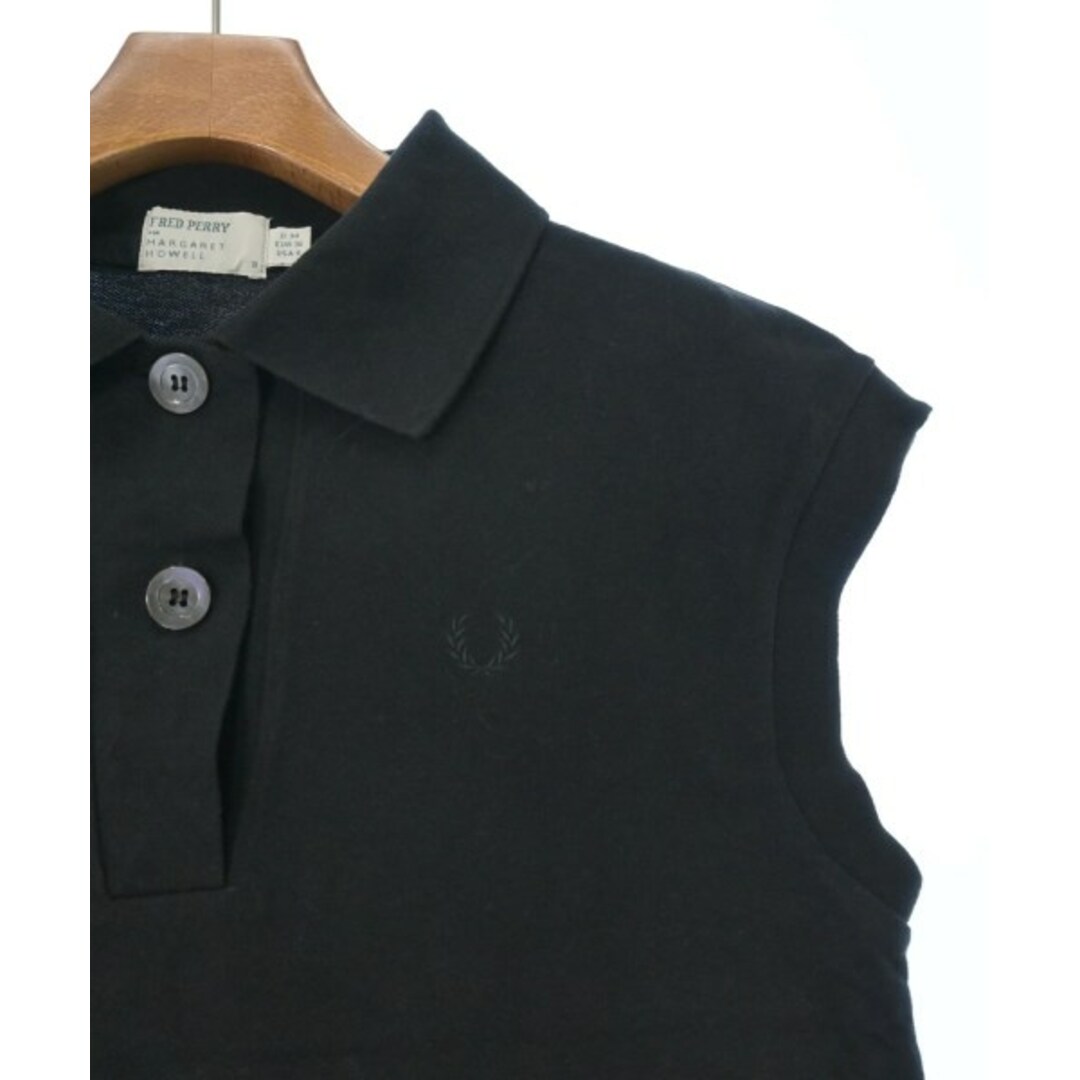 FRED PERRY(フレッドペリー)のFRED PERRY フレッドペリー ポロシャツ 36(S位) 黒 【古着】【中古】 レディースのトップス(ポロシャツ)の商品写真