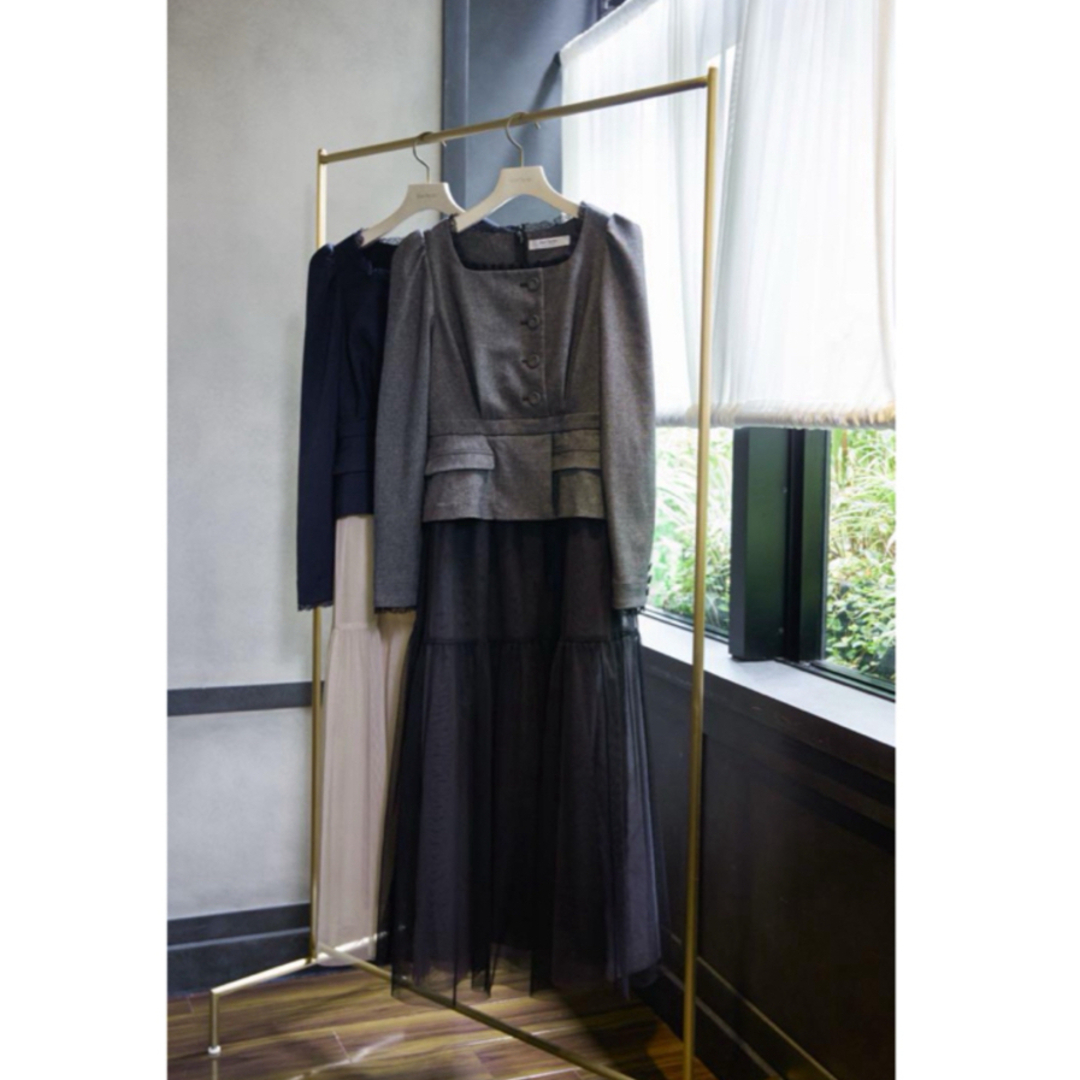 Her lip to Baccarat Tule Long Dress - ワンピース