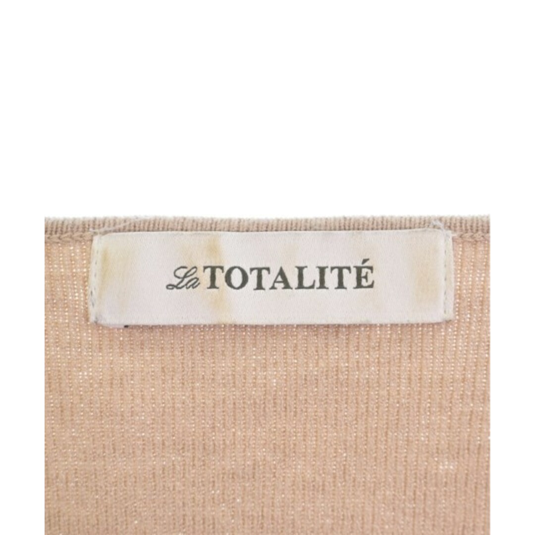 La TOTALITE(ラトータリテ)のLa TOTALITE ラトータリテ ニット・セーター -(M位) ベージュ 【古着】【中古】 レディースのトップス(ニット/セーター)の商品写真