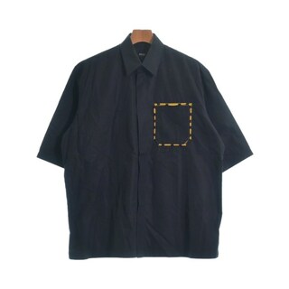 フェンディ(FENDI)のFENDI フェンディ カジュアルシャツ 39(M位) 黒 【古着】【中古】(シャツ)