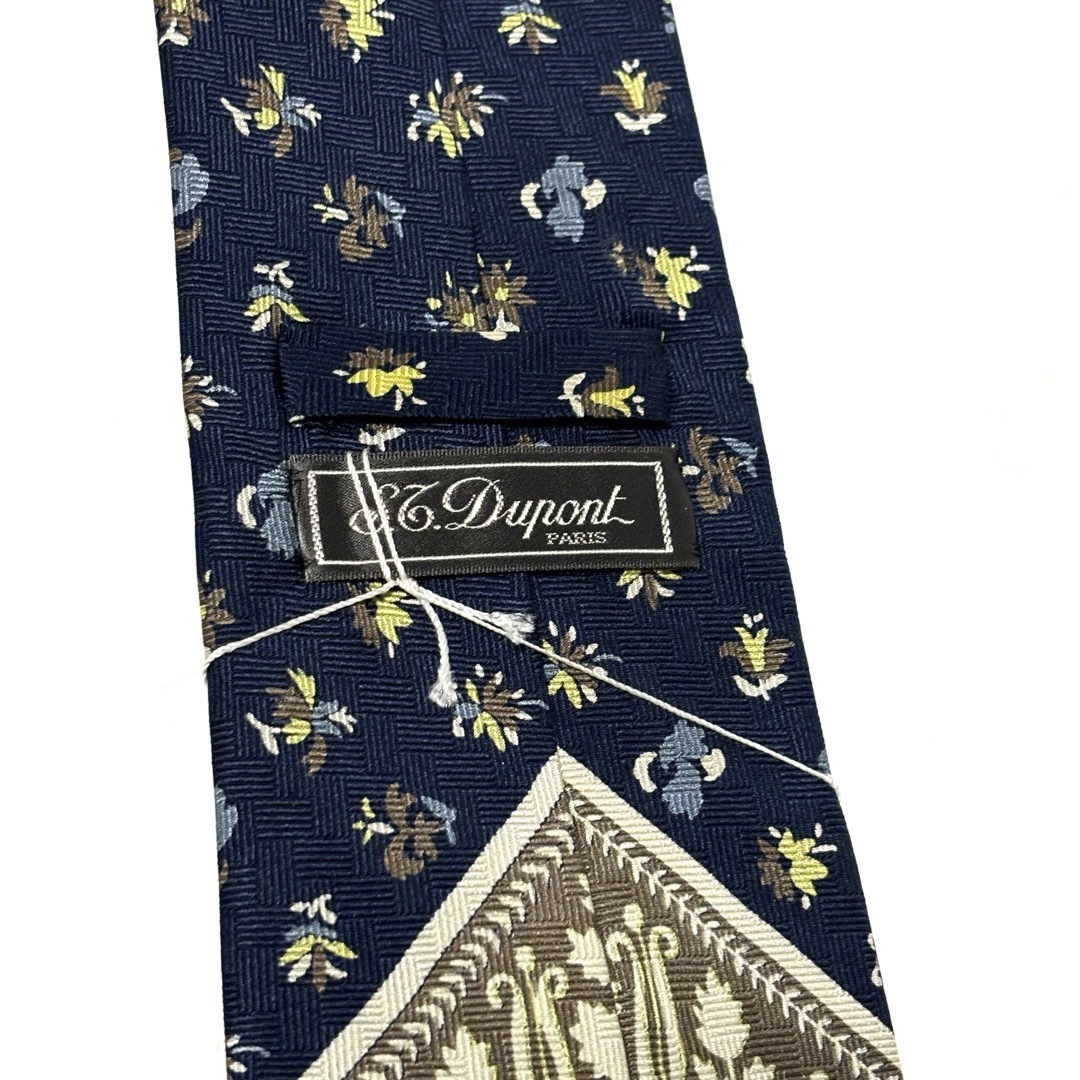 S.T. Dupont(エステーデュポン)の未使用・タグ付き✨ エステーデュポン  ネクタイ  ネイビー  紺 メンズのファッション小物(ネクタイ)の商品写真