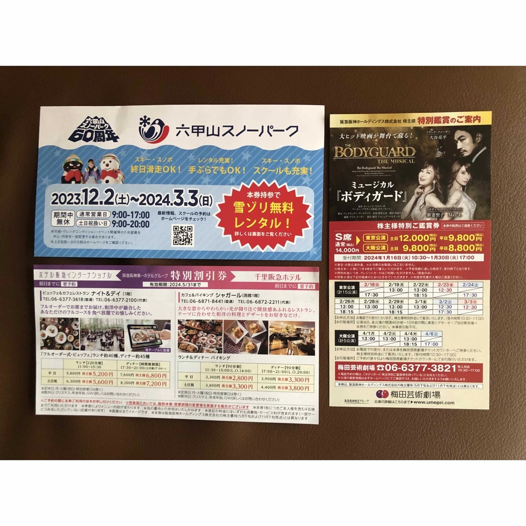 【匿名】阪急阪神ホールディングス　優待割引券　3枚セット | フリマアプリ ラクマ