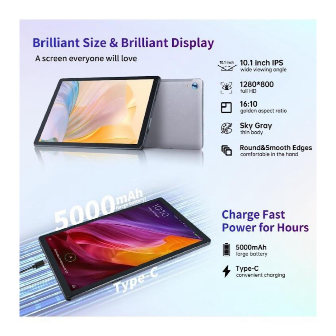 ☆最新☆ タブレット 10インチ Android 13 8GB+128GBの通販 by ゆう's