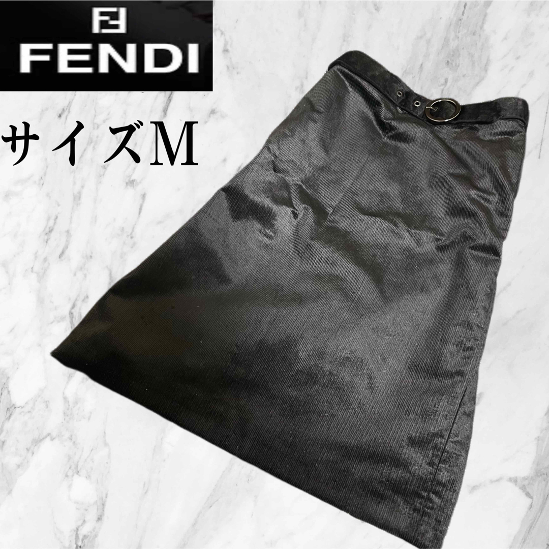 モールセンター 【美品】FENDI フェンディ モダール生地 ベルト付 ひざ