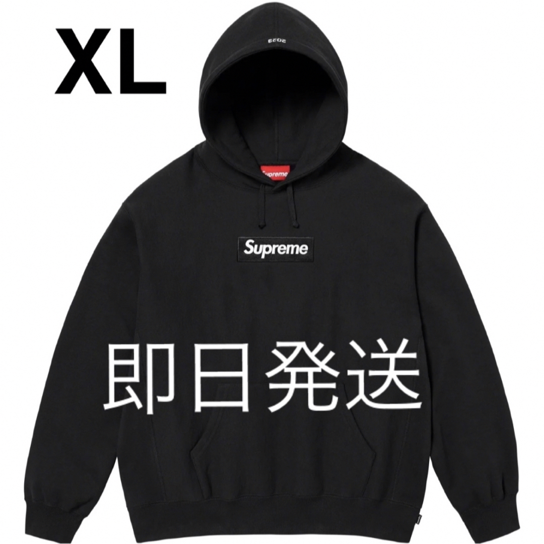 BLACKサイズ新品  Supreme Box Logo Hooded Sweatshirt