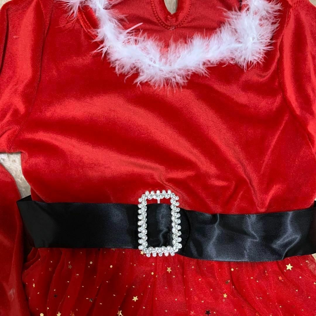 2点セット　100 120　子供　クリスマス　キッズ　女の子　衣装　コスプレ キッズ/ベビー/マタニティのキッズ服女の子用(90cm~)(ワンピース)の商品写真