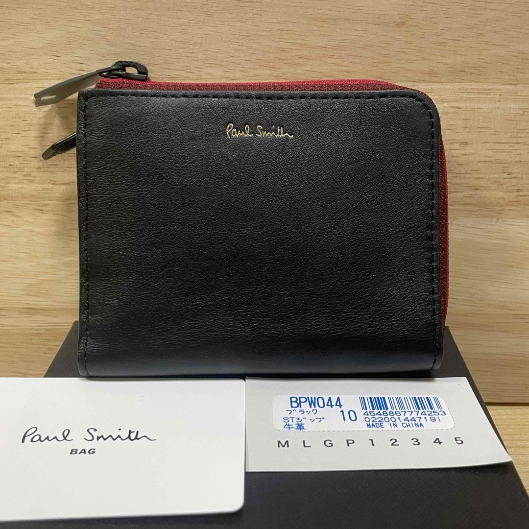 ショップリスト情報 新品 ポールスミス PAULSMITH 折り財布 牛革