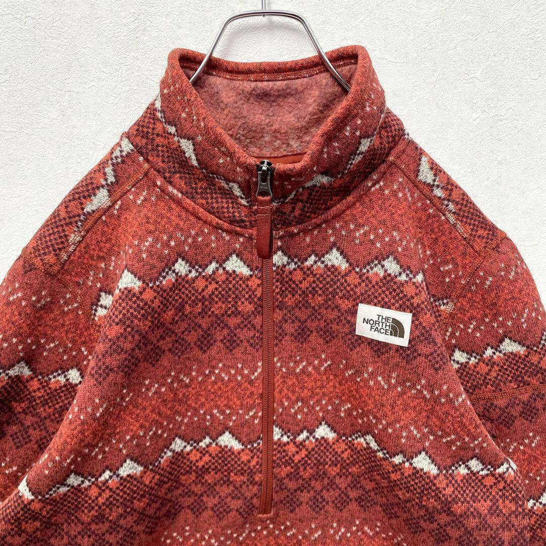 THE NORTH FACE(ザノースフェイス)の【激レア】ノースフェイス　総柄　ハーフジップ　プルオーバー　フリーストレーナー メンズのジャケット/アウター(その他)の商品写真