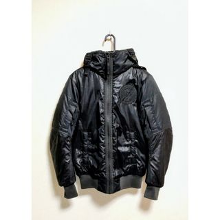 ジースター(G-STAR RAW)の美品❗G-STAR RAW フード付 中綿ブルゾン フライトジャケット S 黒(ブルゾン)