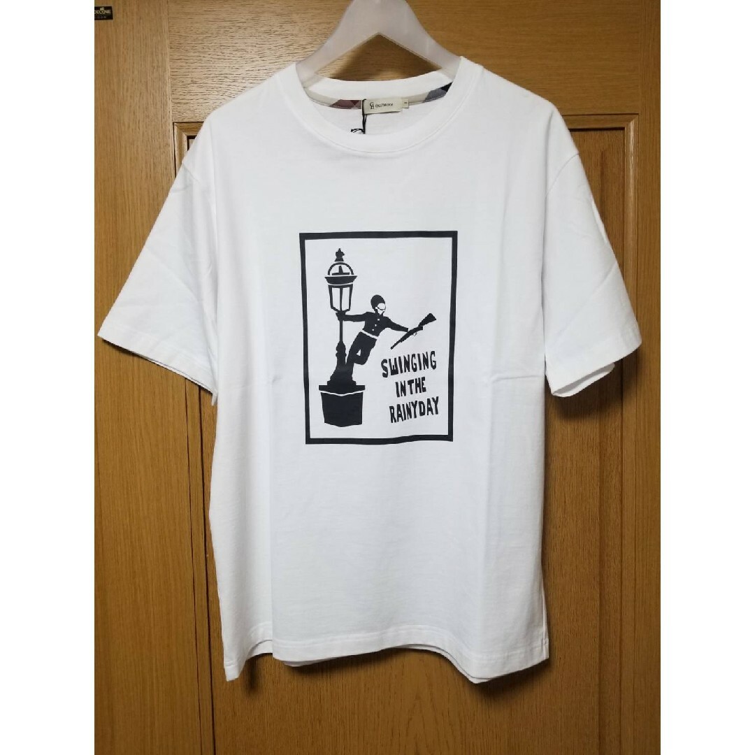 BLACK LABEL CRESTBRIDGE(ブラックレーベルクレストブリッジ)の【新品】ブラックレーベルクレストブリッジ　Tシャツ　L　白　シービー　718 メンズのトップス(Tシャツ/カットソー(半袖/袖なし))の商品写真