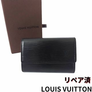 ルイヴィトン(LOUIS VUITTON)の美品 LOUIS VUITTON【ルイヴィトン】エピ 6連キーケース 黒(キーケース)