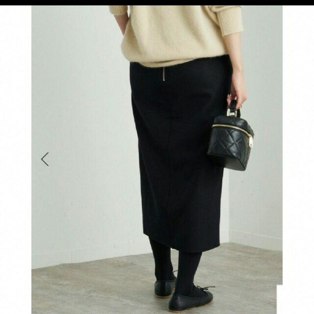 SLOBE IENA(スローブイエナ)の  スローブイエナ   メルトンジャージータイトスカート レディースのスカート(ひざ丈スカート)の商品写真