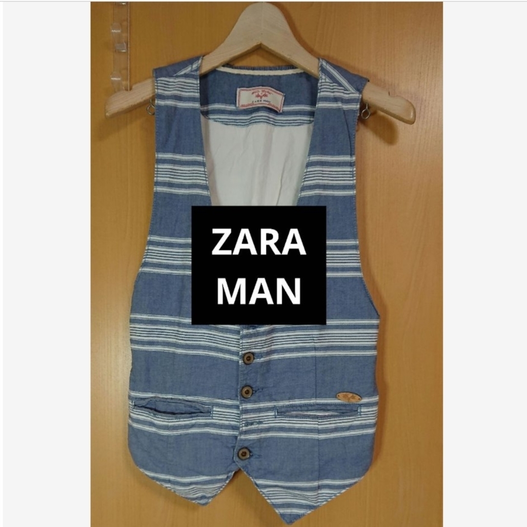 ZARA(ザラ)のZARA MAN ベスト Sサイズ チェック柄ザラマン メンズのトップス(ベスト)の商品写真