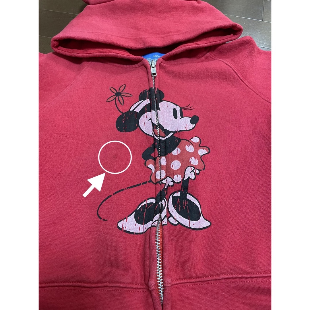 Disney(ディズニー)のミニー　パーカー　ジップアップ　110cm キッズ/ベビー/マタニティのキッズ服女の子用(90cm~)(ジャケット/上着)の商品写真