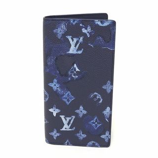 ルイヴィトン(LOUIS VUITTON)のルイヴィトン ポルトフォイユ・ブラザ NM ウォーターカラー・モノグラム ブルー系 M80465 二つ折り長財布 未使用品(折り財布)