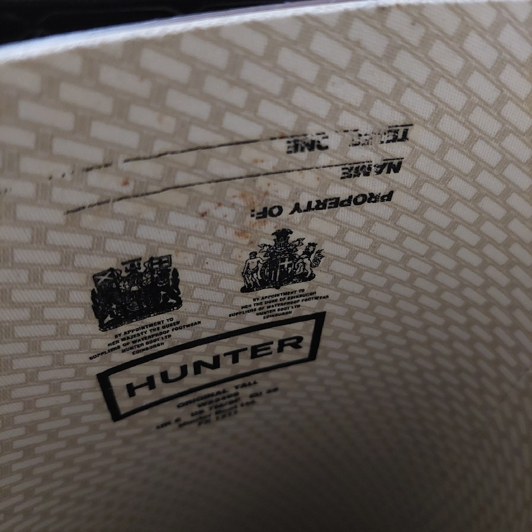 HUNTER(ハンター)のHUNTER　ロングレインブーツ　サイズUK6、EU39(中古品) レディースの靴/シューズ(レインブーツ/長靴)の商品写真