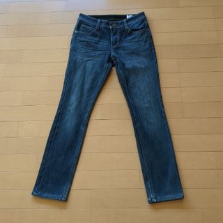 ネイビー(NAVY)のNAVY JEANS 27(58cm）厚手裏起毛暖か　ストレッチデニムパンツ(デニム/ジーンズ)