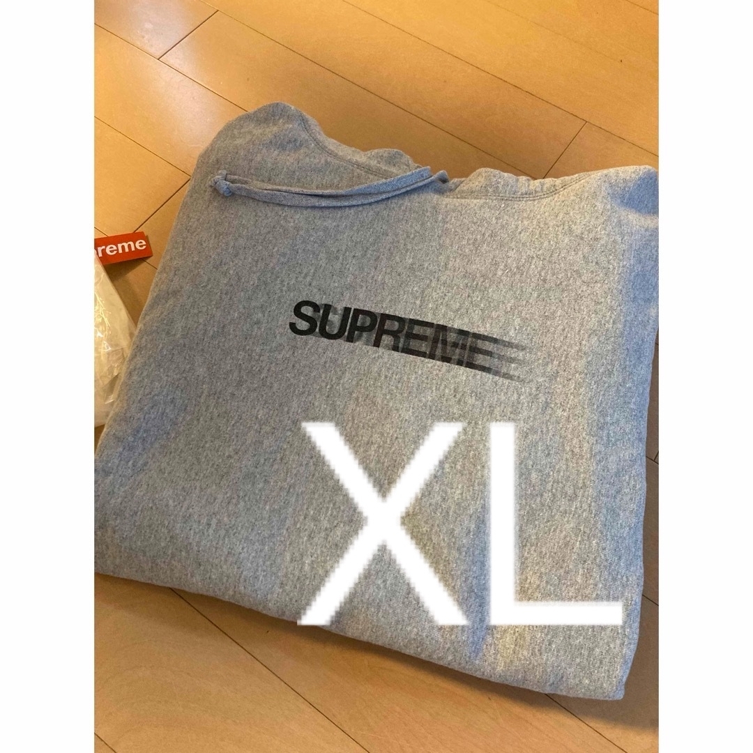 supremeモーションロゴ 2023 パーカー　XL