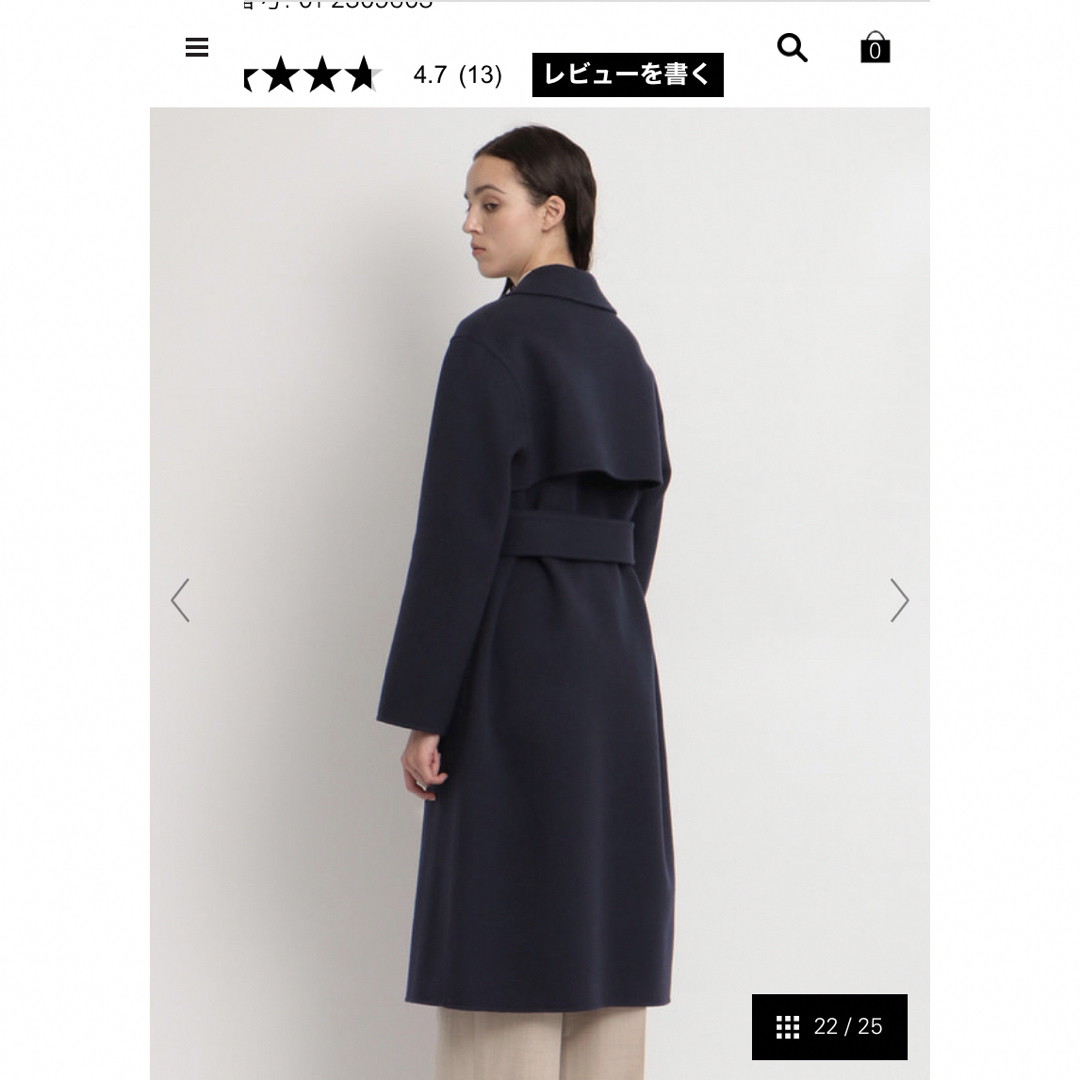 theory(セオリー)のTheory セオリー　Luxe New Divide Wrap Trench レディースのジャケット/アウター(ロングコート)の商品写真