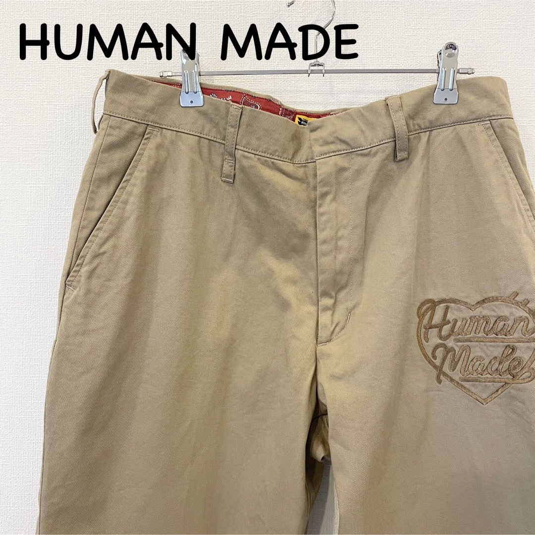 HUMAN MADE(ヒューマンメイド)のHUMAN MADE ヒューマンメイド Chino Pants チノパン 刺繍 メンズのパンツ(チノパン)の商品写真