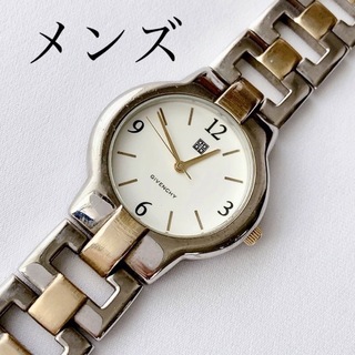 ジバンシィ(GIVENCHY)のGIVENCHY メンズクォーツ腕時計　稼動品　腕周り16.5cm(腕時計(アナログ))