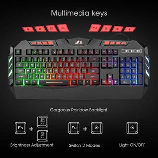 有線ゲーミングキーボードとマウスのコンボ RGB LEDバックライト(その他)