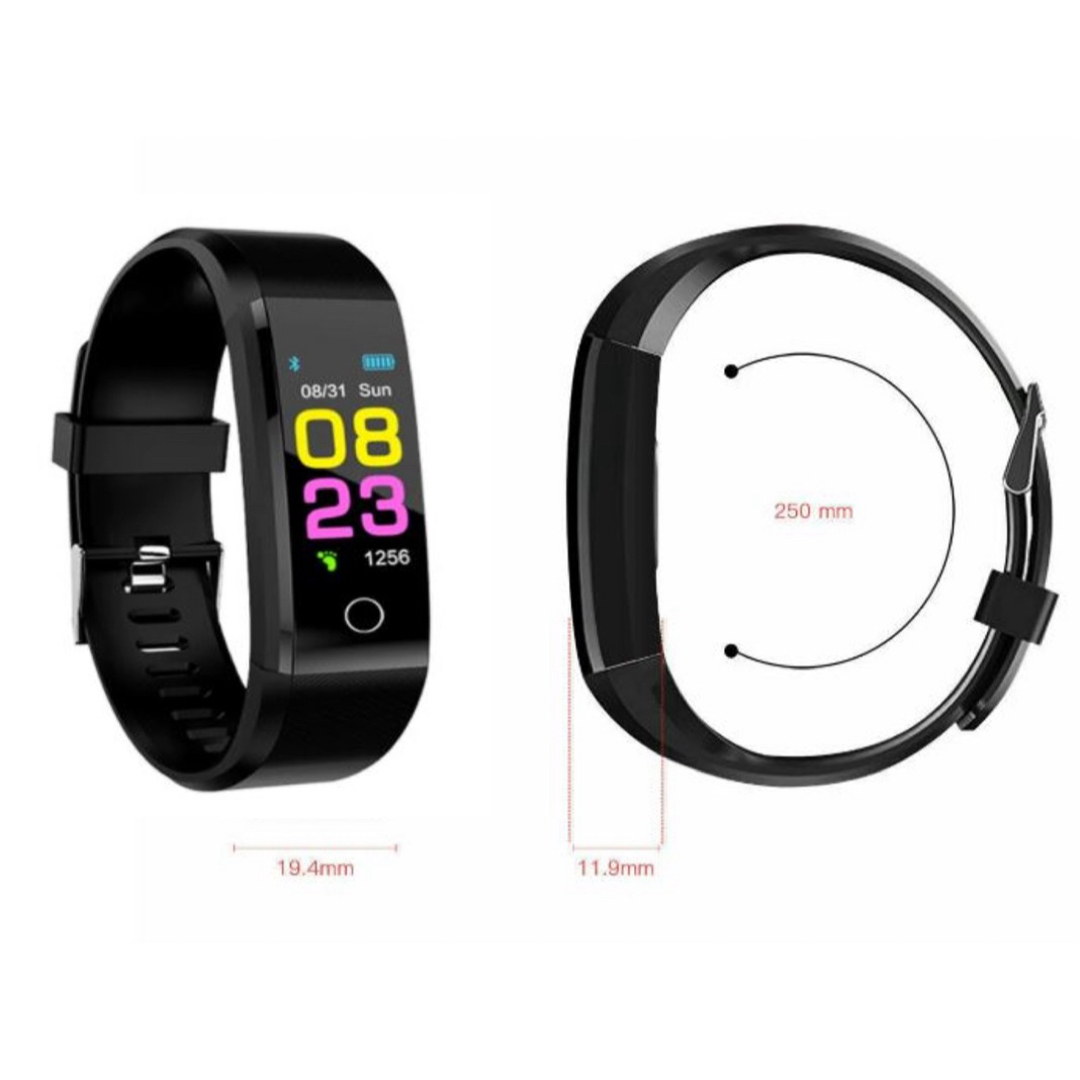 スマートウォッチ 血圧 心拍計 電話 防水 スマートブレスレット メンズの時計(腕時計(デジタル))の商品写真