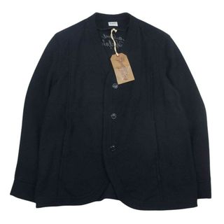 テンダーロイン(TENDERLOIN)のTENDERLOIN テンダーロイン MELTON 3BUTTONS JKT メルトン 3ボタン ノーカラー ウール ジャケット ブラック系 S【中古】(その他)