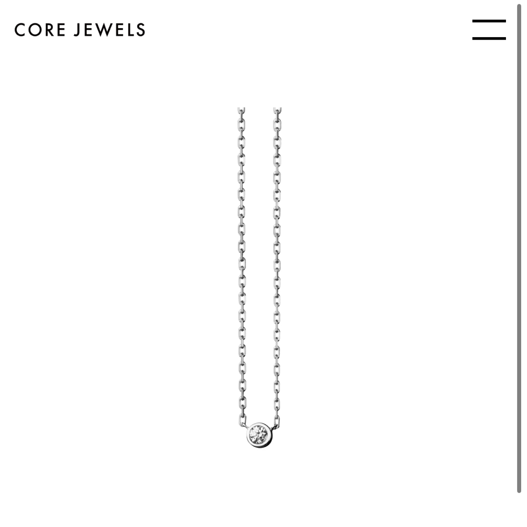 CORE JEWELS(コアジュエルス)のCORE JEWELS ATLAS | NECKLACE | DIAMOND レディースのアクセサリー(ネックレス)の商品写真