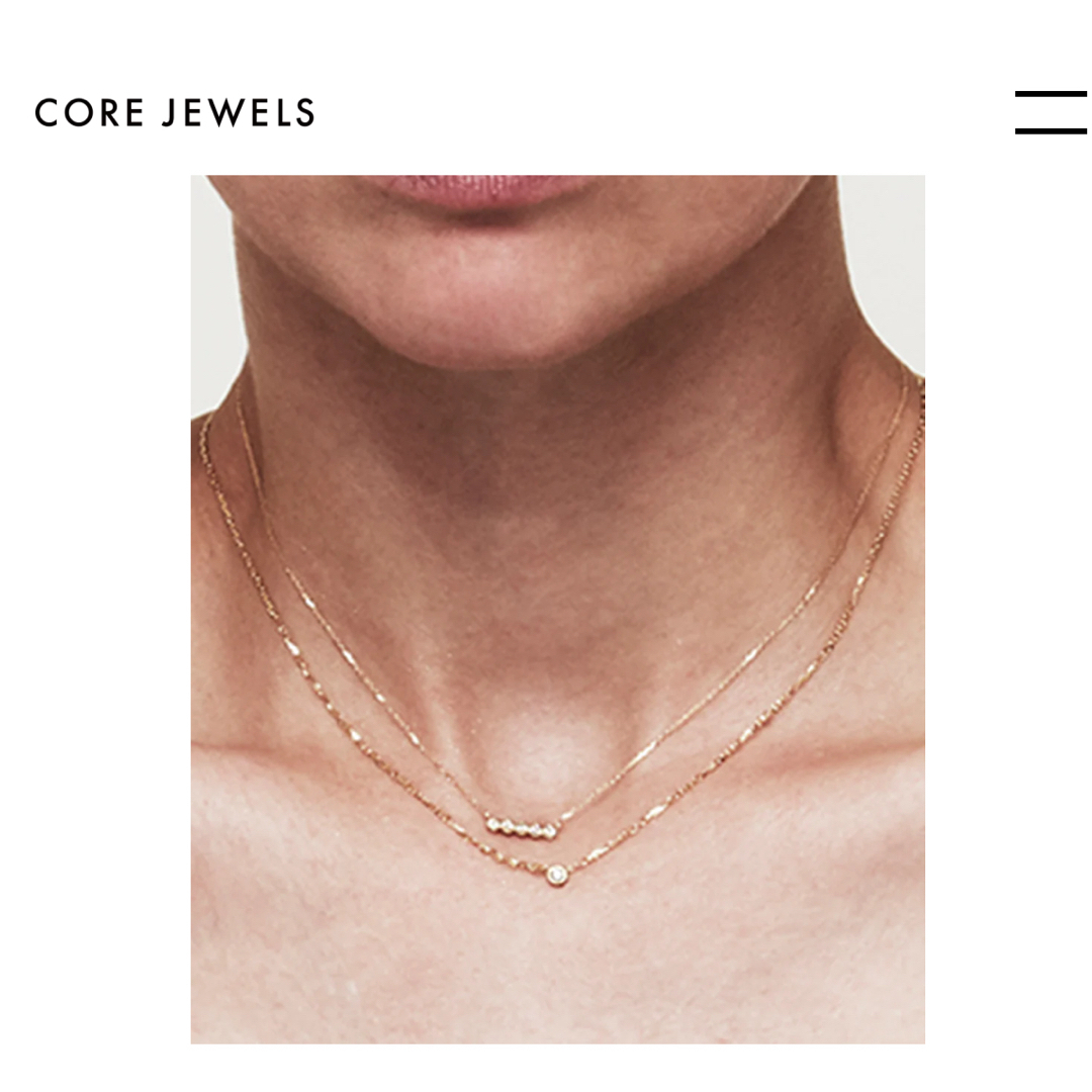 CORE JEWELS(コアジュエルス)のCORE JEWELS ATLAS | NECKLACE | DIAMOND レディースのアクセサリー(ネックレス)の商品写真