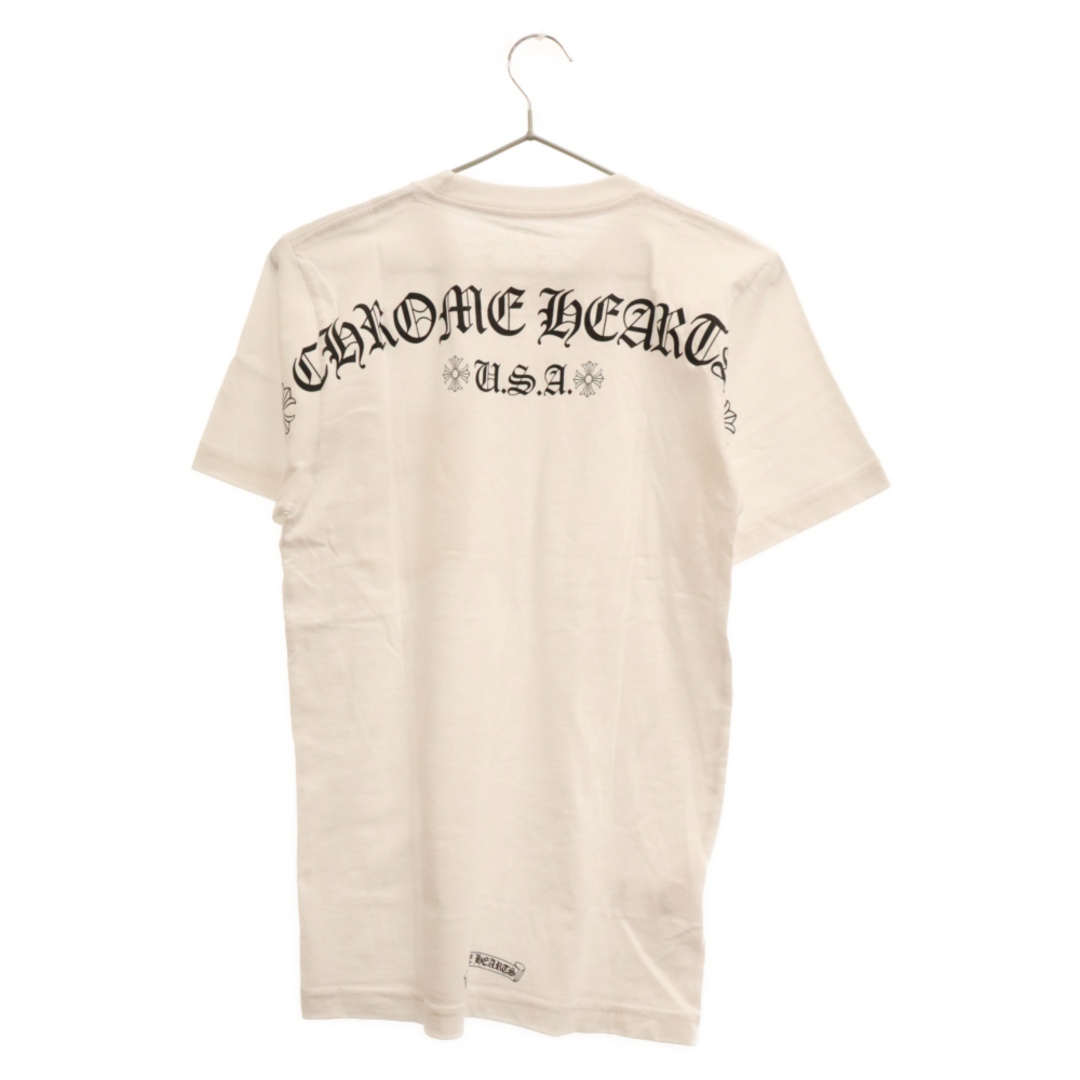 CHROME HEARTS クロムハーツ CH ARCH USA BACK PRINT S/S TEE CHアーチロゴ バックプリントロゴ 半袖Tシャツ カットソー ホワイト62センチ身幅