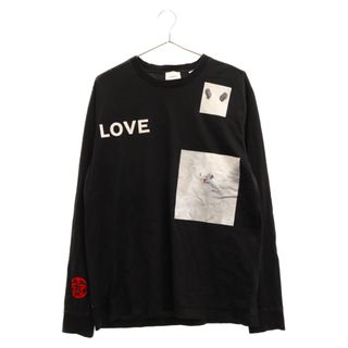 バーバリー(BURBERRY)のBURBERRY バーバリー LOVE バードプリント カットソーロンT 長袖Tシャツ 8031881 ブラック(Tシャツ/カットソー(七分/長袖))