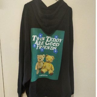 キャンディーストリッパー(Candy Stripper)のTWIN TEDDY BIG SWEAT HOODIE【完売&美品】(パーカー)