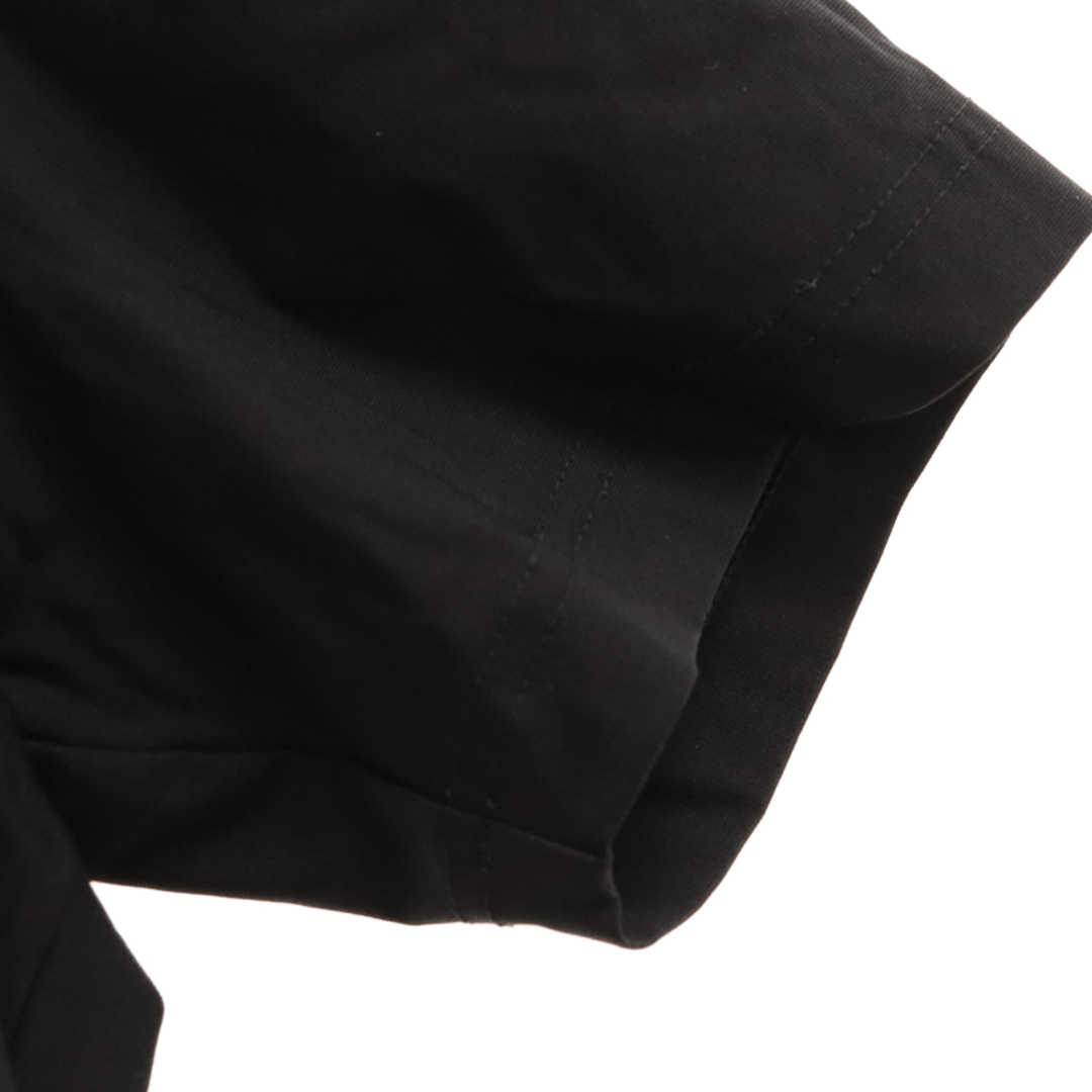 LUXE163AKMBB リュクス163エイケイエムブラウンバニー 18AW HYBRID NECK TEE PUNK LOGO ハイブリッドネック パンクロゴ 半袖Tシャツ カットソー AJ086 ブラック メンズのトップス(Tシャツ/カットソー(半袖/袖なし))の商品写真