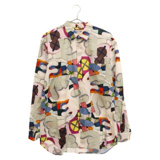 コムデギャルソン(COMME des GARCONS)のCOMME des GARCONS SHIRT コムデギャルソンシャツ 21AW×KAWS Hand Shirt カウズ フロントポケット長袖シャツ マルチカラーFH-B021(シャツ)