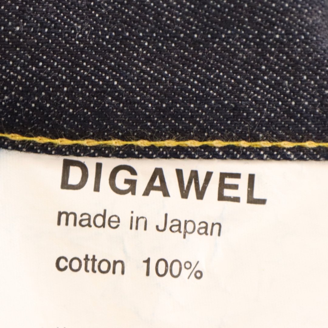 DIGAWEL(ディガウェル)のDIGAWEL ディガウェル STRAIGHT DENIM PANTS ストレートデニムパンツ ジーンズ インディゴ メンズのパンツ(デニム/ジーンズ)の商品写真