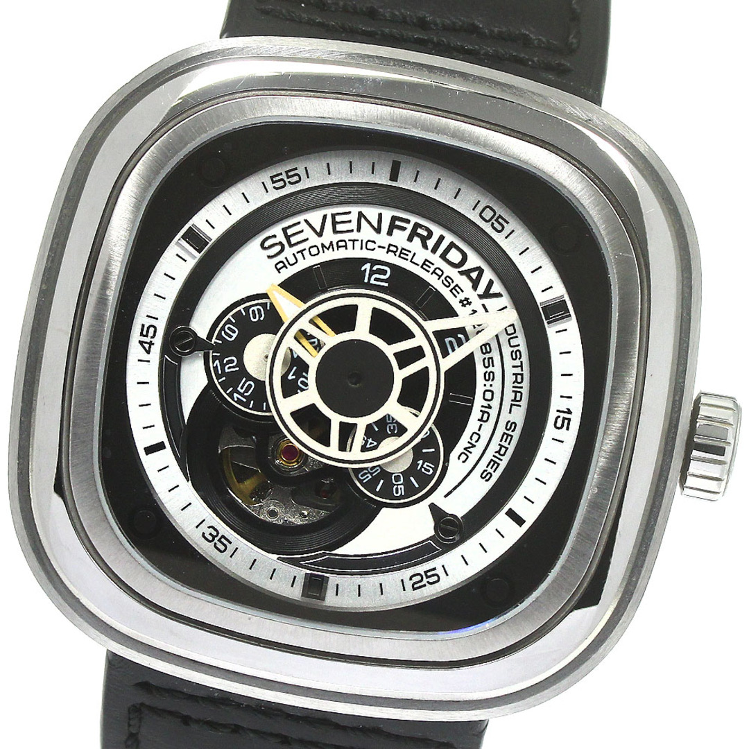 綺麗な状態尾錠バックルセブンフライデー SEVENFRIDAY SF-P18/03 インダストリアルエッセンス 自動巻き メンズ _781934