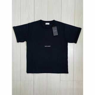 サンローラン(Saint Laurent)のロゴＴシャツ　ブラック　【Ｓ】SAINT  LAUREN(Tシャツ(半袖/袖なし))