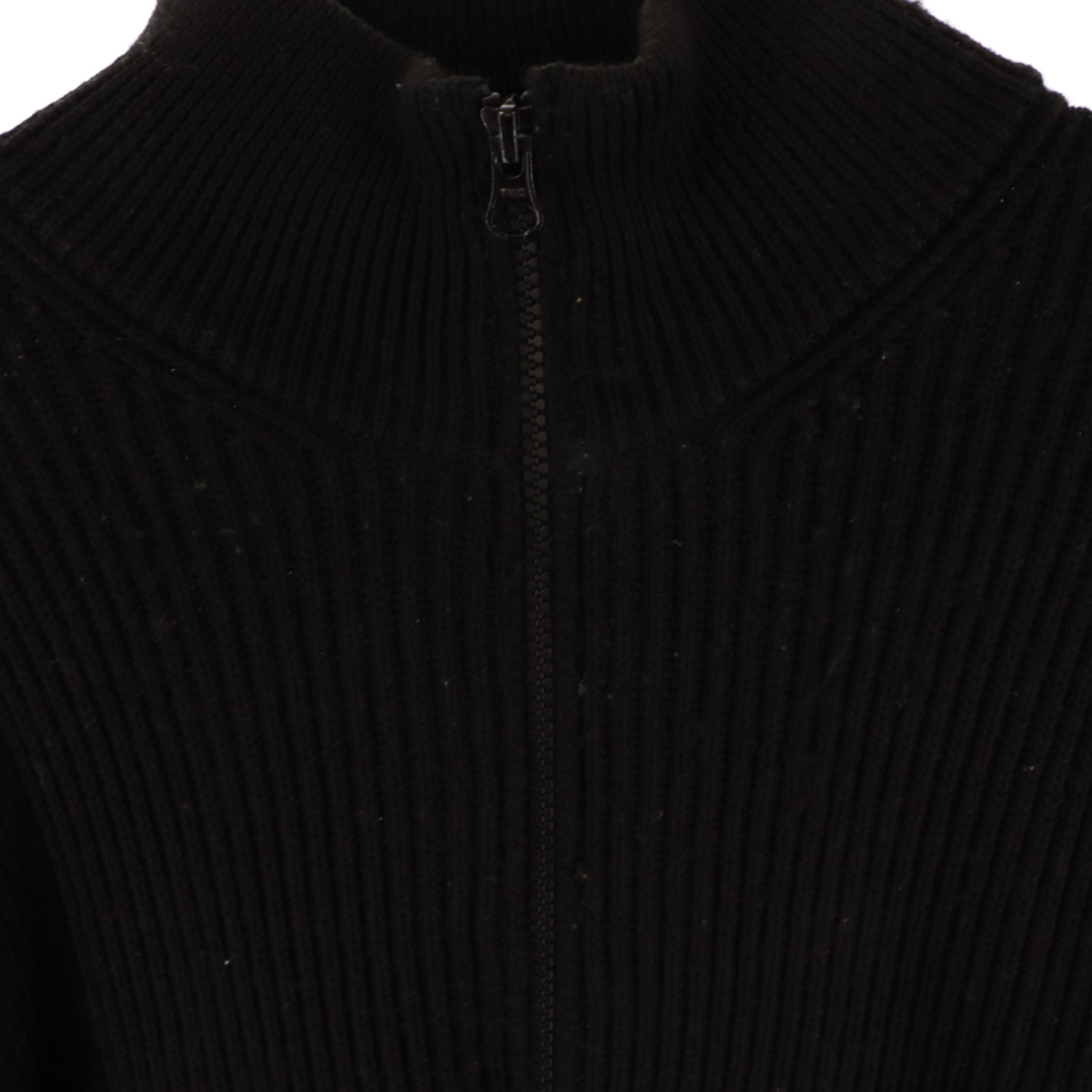 C.P. Company(シーピーカンパニー)のC.P. Company シーピーカンパニー MERINO WOOL STAND COLLAR KNIT リブ編みZIPスタンドカラーニットセーター ブラック メンズのトップス(ニット/セーター)の商品写真