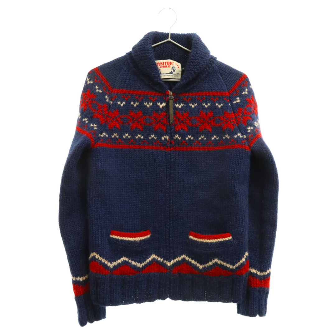 HYSTERIC GLAMOUR ヒステリックグラマー ジップアップカウチン HYSTERIC GLAMOUR ヒステリックグラマー ジップアップカウチン
