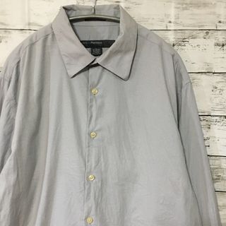 ペリーエリス(PERRY ELLIS)の【希少】ペリーエリス ヴィンテージ 長袖シャツ グレー L(シャツ)