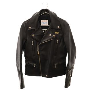 ルイスレザー(Lewis Leathers)のLewis Leathers ルイスレザー ×HYSTERIC GLAMOUR×RAMONES ライトニング カウレザー レザーライダースジャケット ヒステリックグラマー 2LB-6660 ブラック レディース(ライダースジャケット)