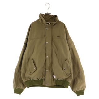 ダブルタップス(W)taps)のWTAPS ダブルタップス 20SS バイオウォッシュ加工コットンフルジップミリタリージャケット 201WVDT-JKM03 カーキ(ミリタリージャケット)