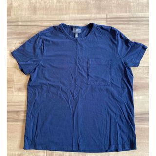 エイチアンドエム(H&M)のH&M◆MENS 半袖　シャツ　Tシャツ　ポケット　ネイビー　紺色　男性(Tシャツ/カットソー(半袖/袖なし))