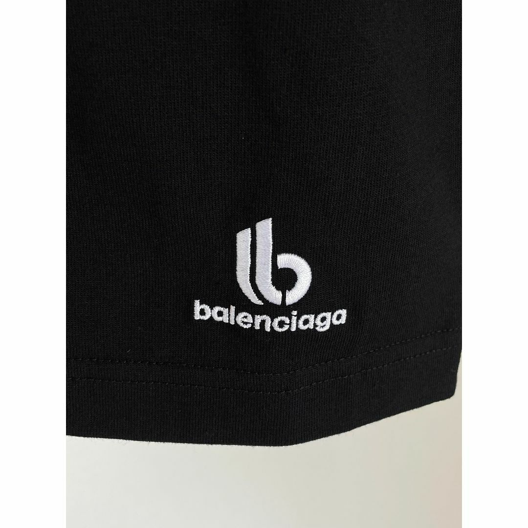 Balenciaga(バレンシアガ)のロゴＴシャツ　ブラック　【ＸＳ】BALENCIAGA　 レディースのトップス(Tシャツ(半袖/袖なし))の商品写真