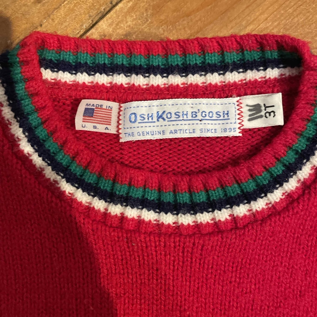 OshKosh(オシュコシュ)のvintage Oshkosh  knit sweater キッズ/ベビー/マタニティのキッズ服男の子用(90cm~)(ニット)の商品写真