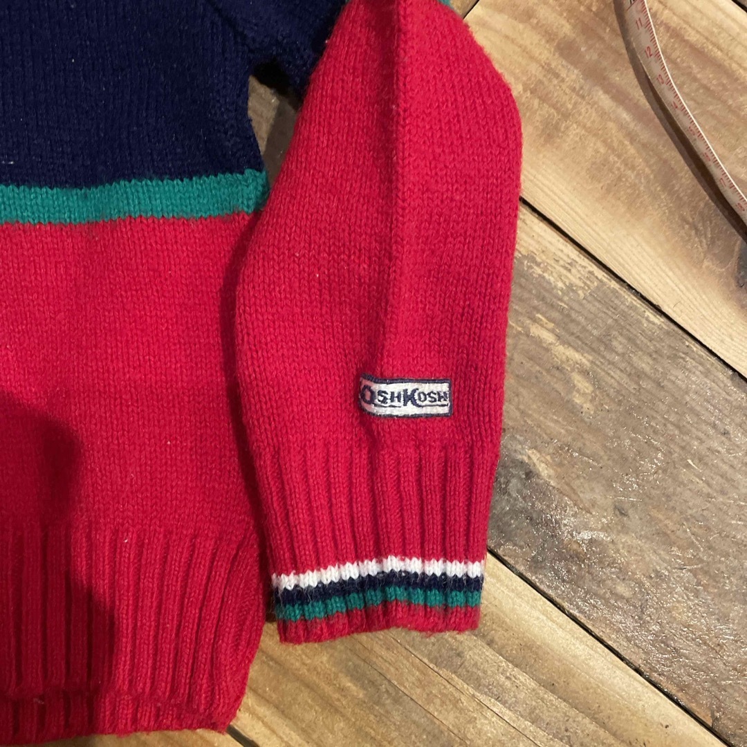 OshKosh(オシュコシュ)のvintage Oshkosh  knit sweater キッズ/ベビー/マタニティのキッズ服男の子用(90cm~)(ニット)の商品写真