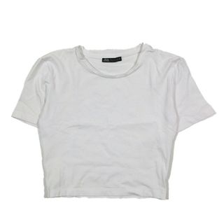 ザラ(ZARA)のザラ ZARA クロップド ストレッチ Ｔシャツ カットソー ショートスリーブ (Tシャツ(半袖/袖なし))